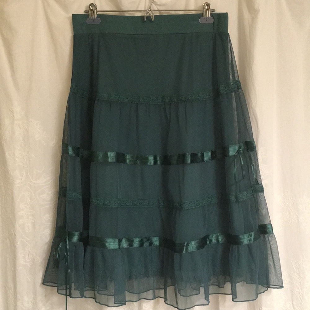 Beautiful dark teal skirt